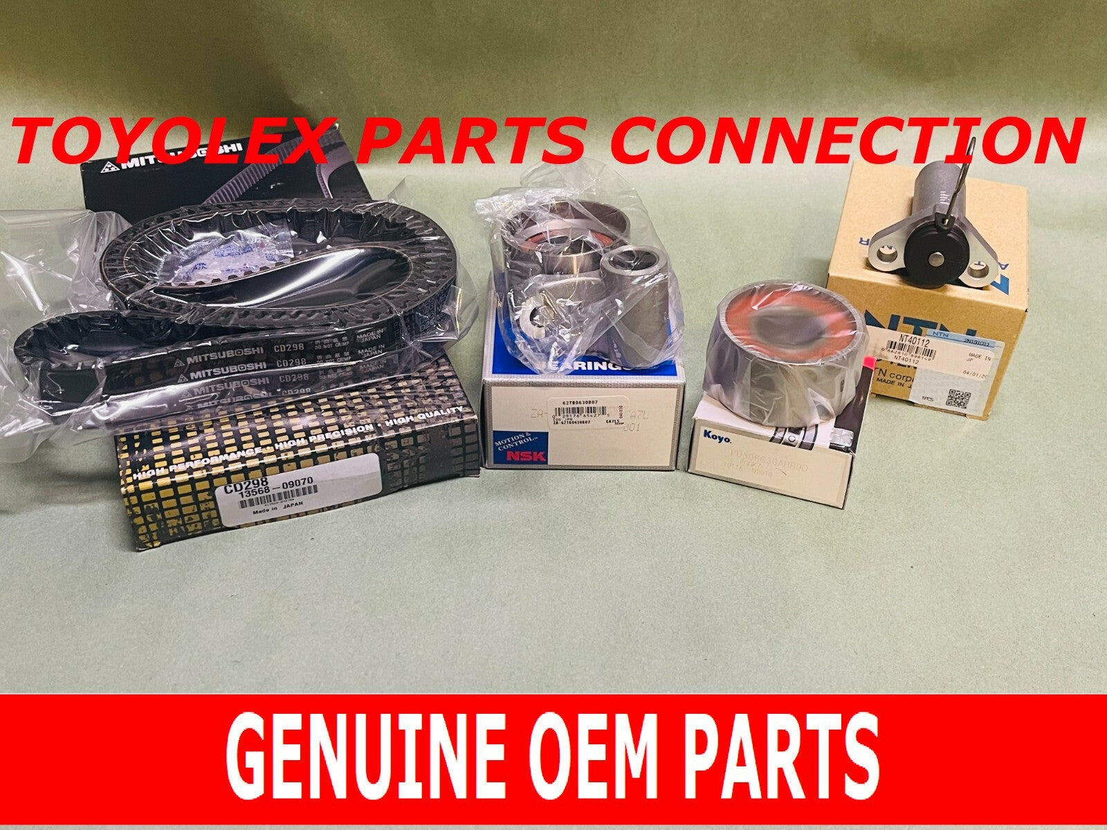 TOYOTA LEXUS 4.7 OEM TIMING BELT KIT 4 PIECES 4RUNNER TUNDRA SEQUOIA