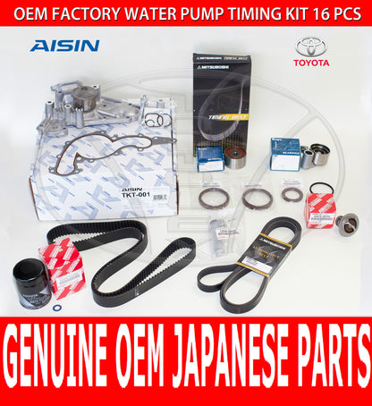 FACTORY NEW LEXUS LS400 OEM COMPLETE TIMING BELT KIT W/ WATER PUMP & DRIVE BELT
