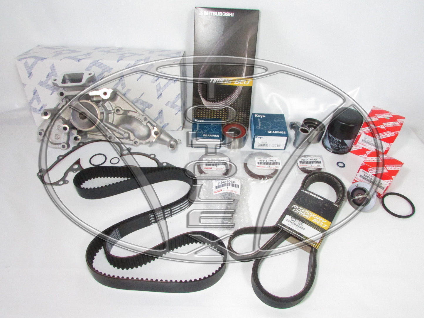 NEW FACTORY LEXUS SC430 ALL OEM COMPLETE TIMING BELT WATER  PUMP KIT- DRIVE BELT