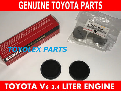 NEW GENUINE TOYOTA VALVE COVER CAM PLUGS 11188-62010 HALF MOON & FIPG