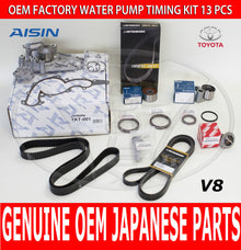 FACTORY AISIN LEXUS LS400 98-00 COMPLETE 14 PIECE TIMING BELT KIT OEM PARTS