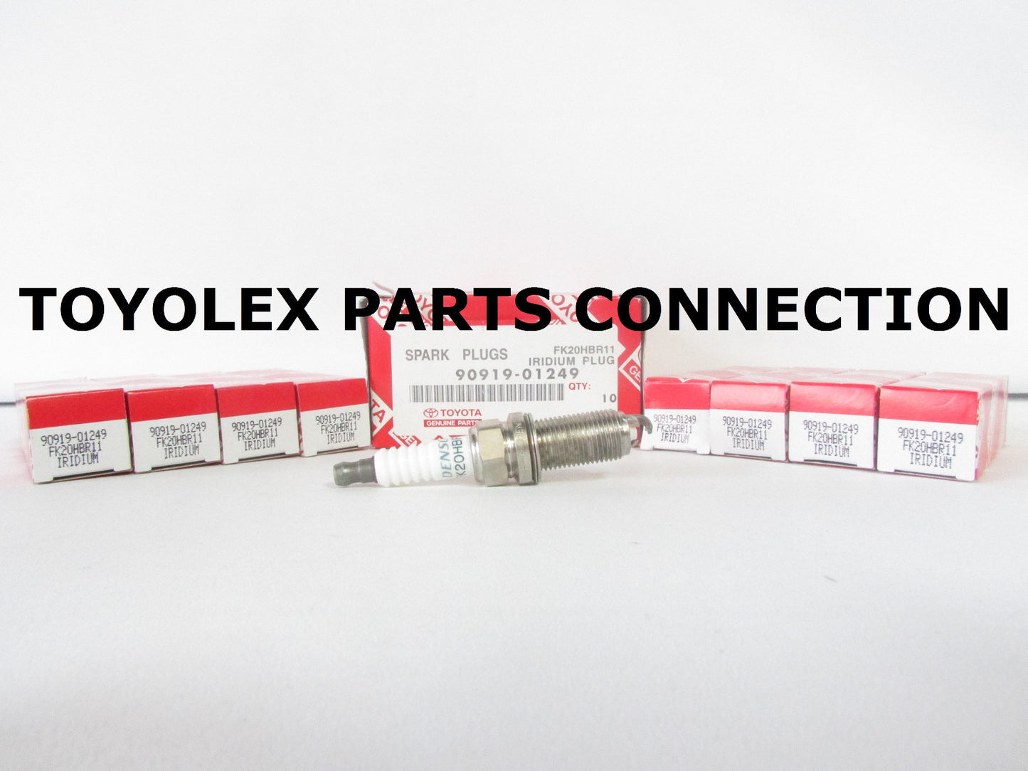 TOYOTA LEXUS OEM 100% GENUINE TOYOTA SPARK PLUG SET 90919-01249 FOR V8 ENGINES
