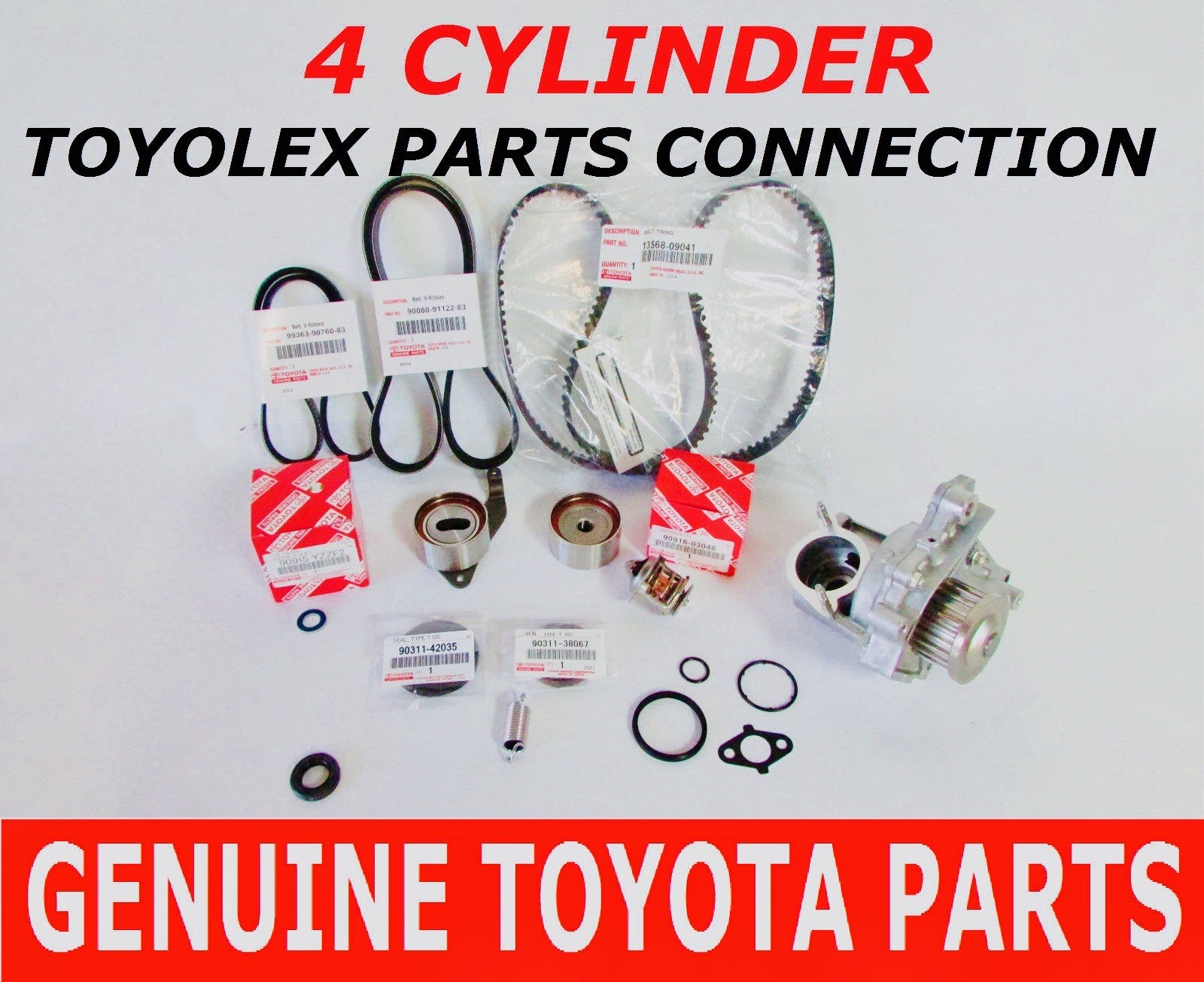 NEW GENUINE TOYOTA OEM TIMING BELT WATER PUMP & VCG KIT 2.0 2.2 CAMRY RAV4