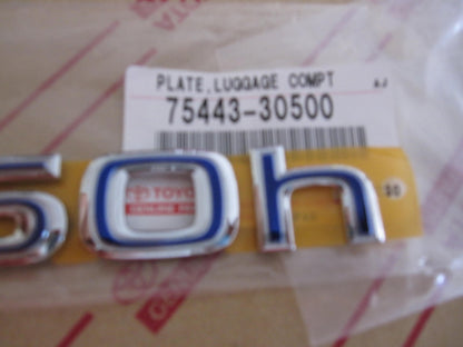 NEW GENUINE LEXUS GS450 FACTORY OEM REAR "GS450H"  BLUE EMBLEM 75443-30500