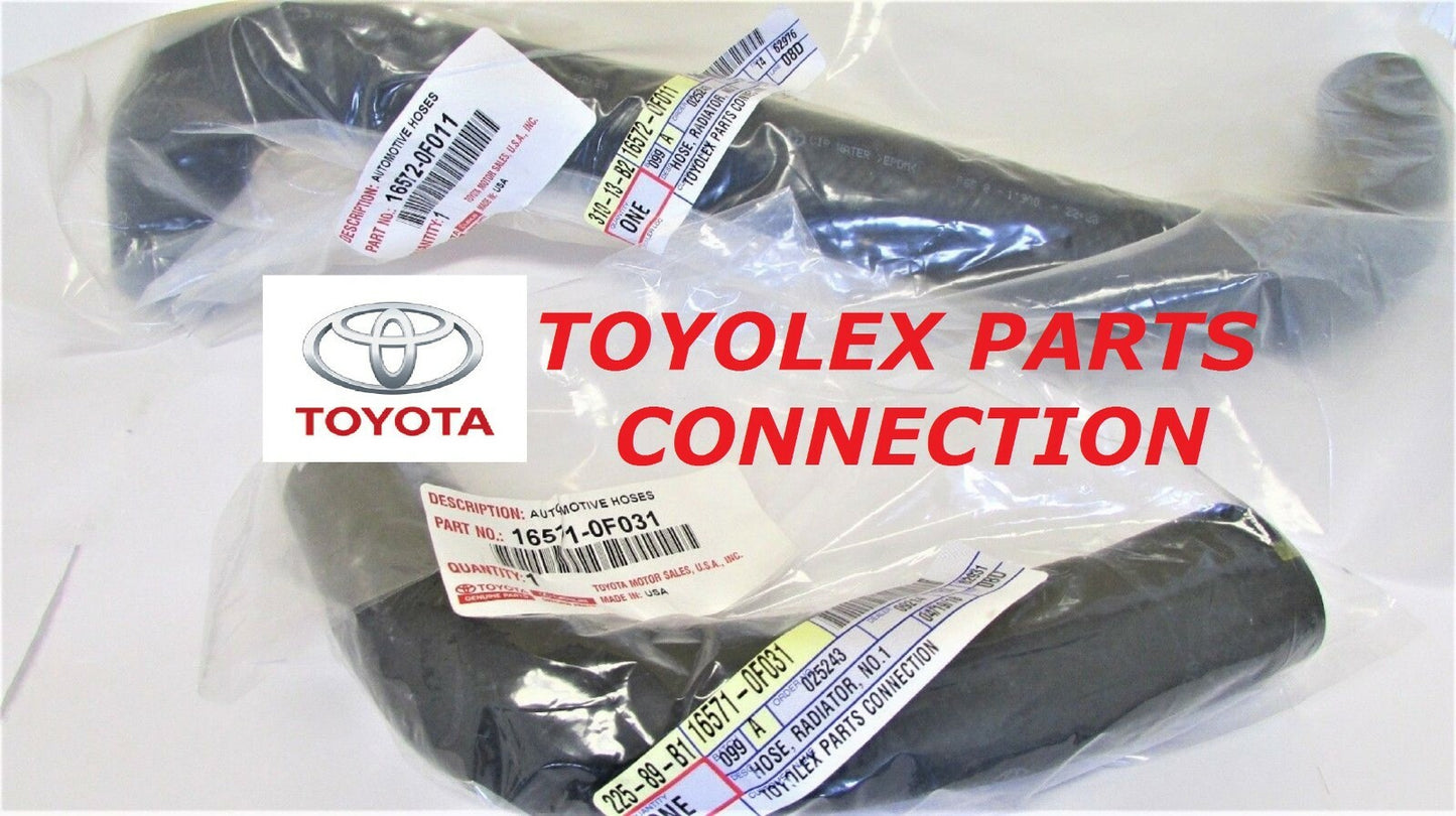 GENUINE TOYOTA UPPER 16571-0F031 & LOWER 16572-0F011 RADIATOR HOSE SET SEQUOIA