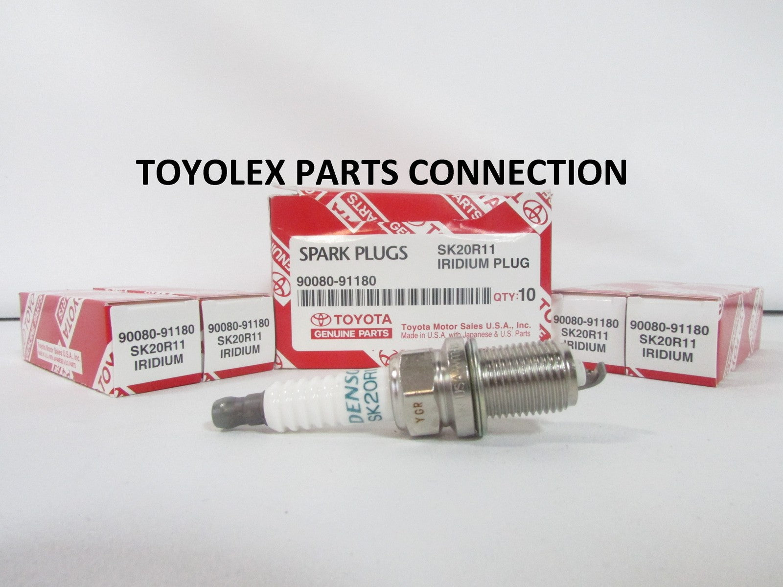 GENUINE TOYOTA LEXUS OEM IRIDIUM SPARK PLUG SET 90080-91180 FOR  2.4 L4 ENG.