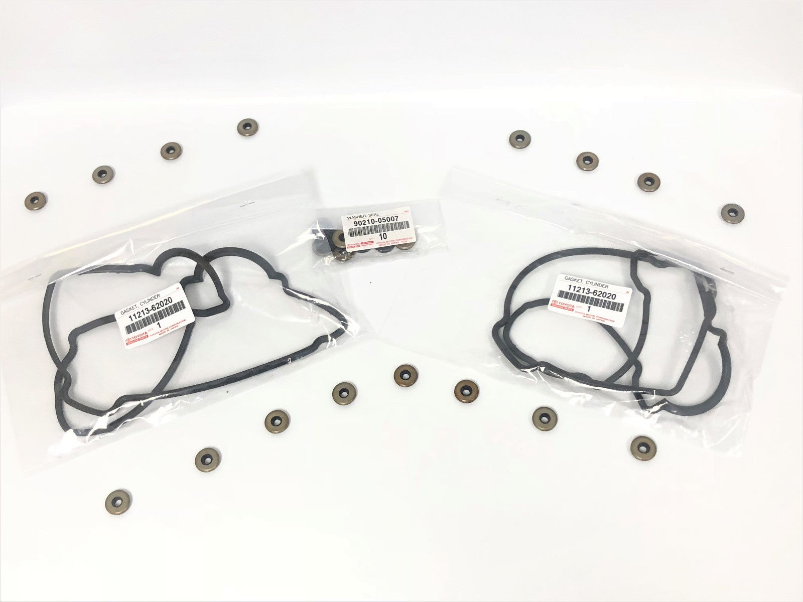 NEW GENUINE TOYOTA OEM VALVE COVER WASHER SEALS & GASKET SET 5VZ-FE ENGINE