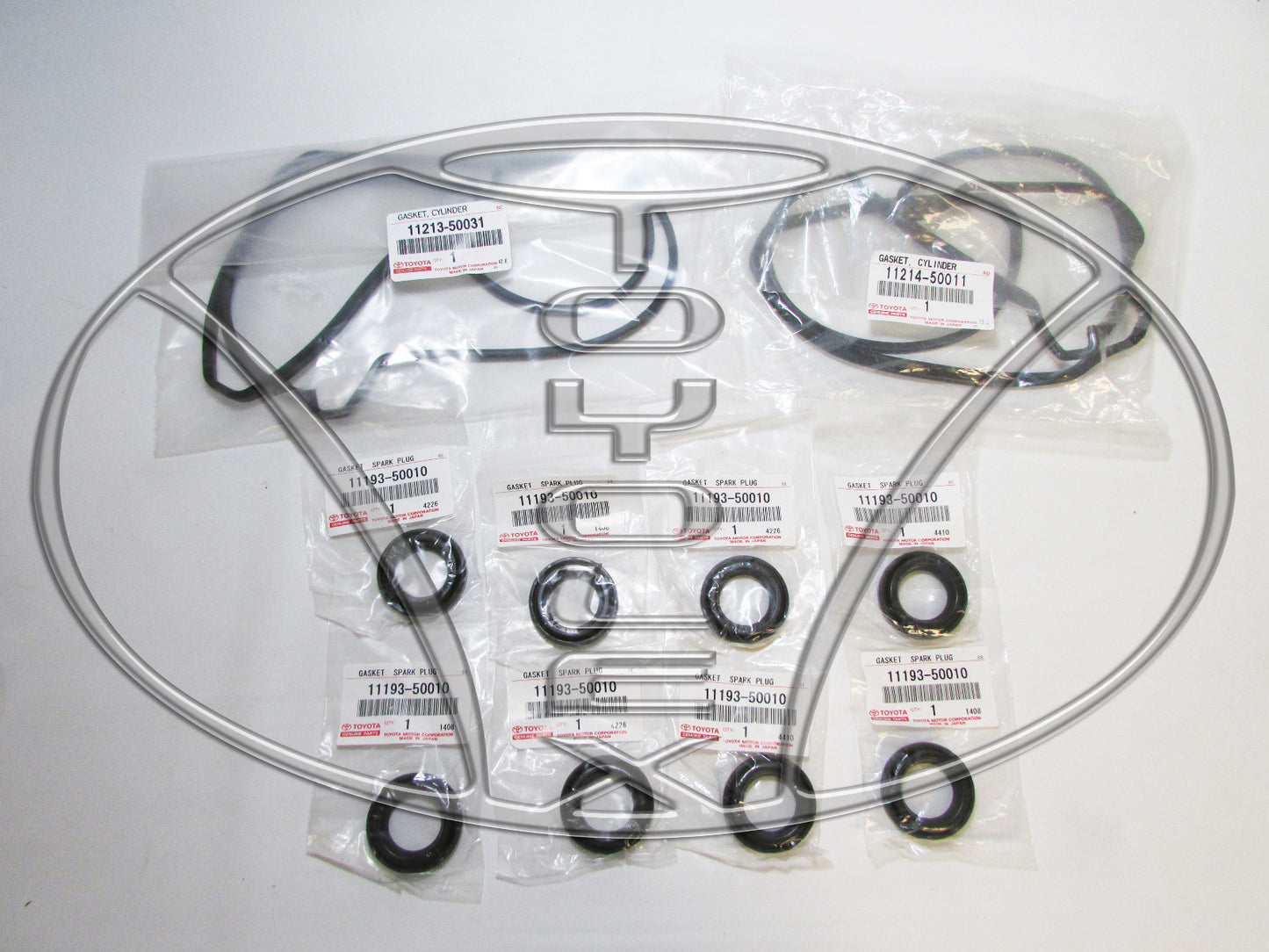 NEW GENUINE TOYOTA LEXUS 4.3 & 4.7 VALVE COVER GASKETS & SPARK PLUG TUBE SEALS