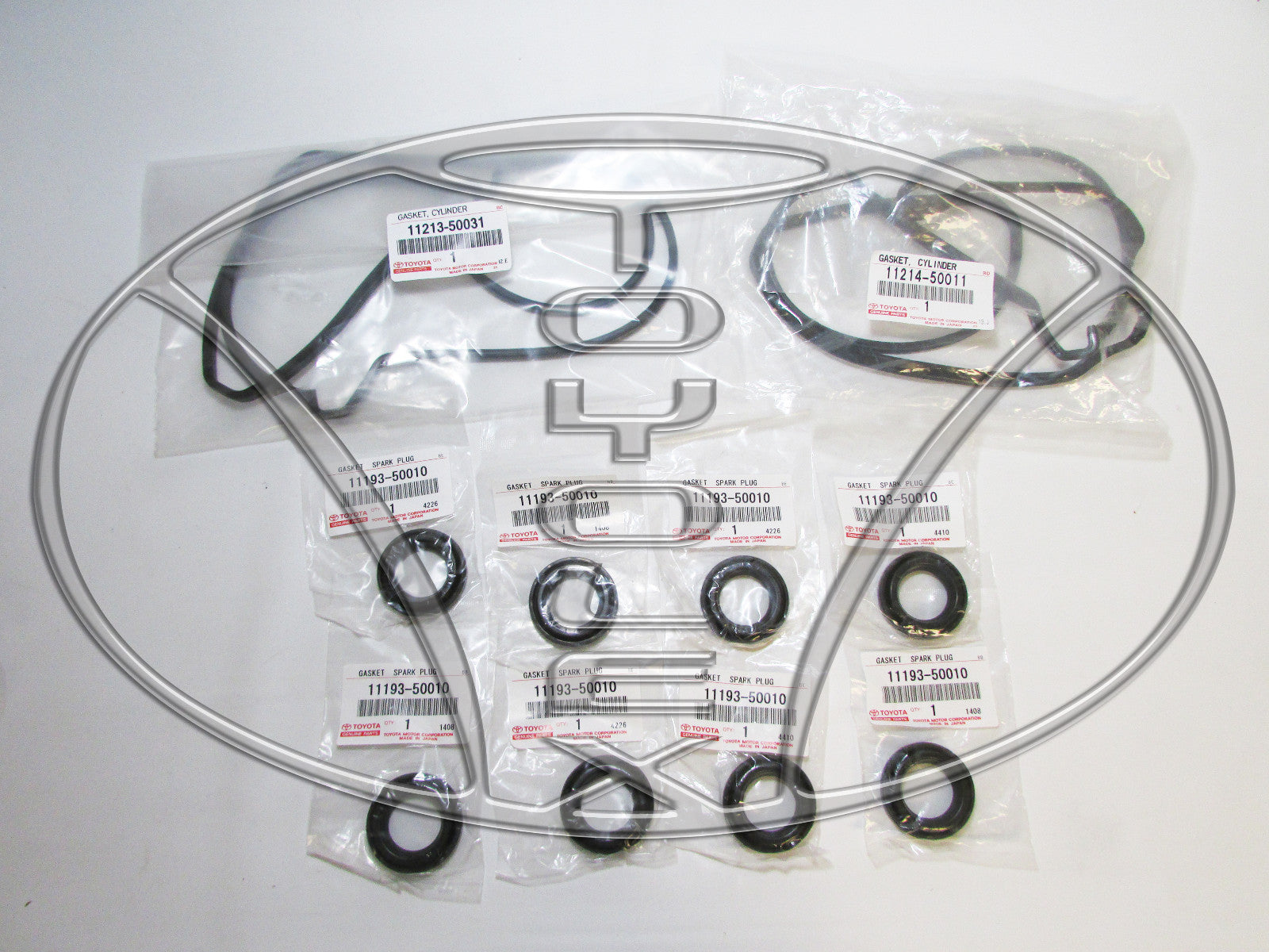NEW GENUINE TOYOTA LEXUS 4.3 & 4.7 VALVE COVER GASKETS & SPARK PLUG TUBE SEALS