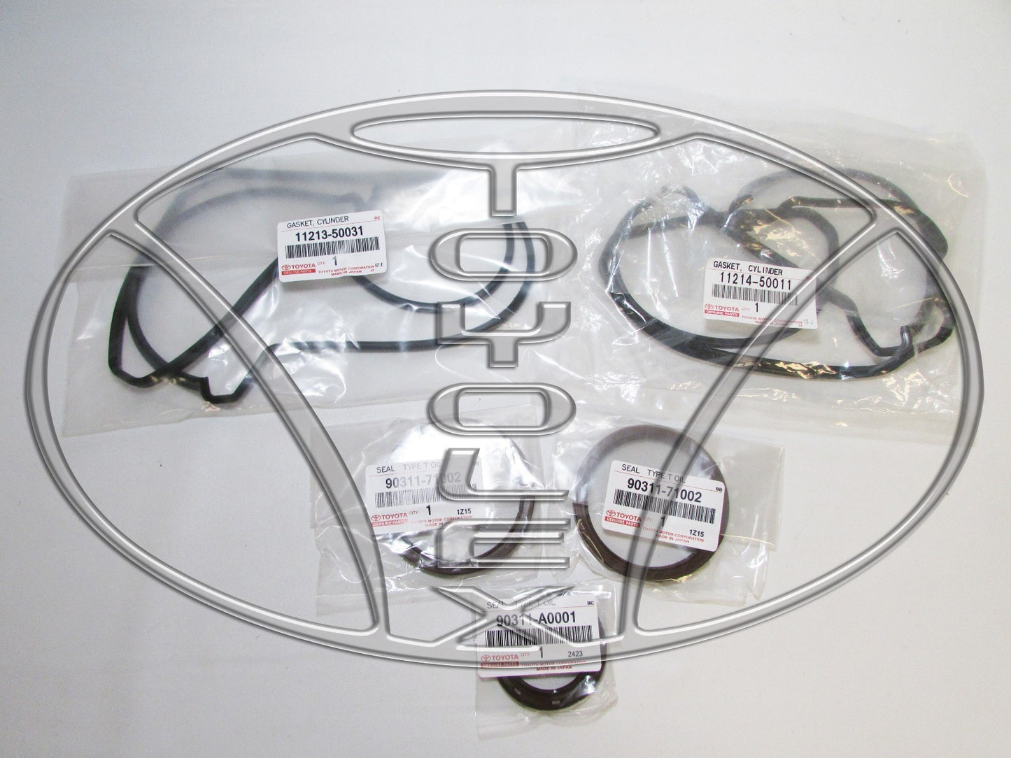 NEW TOYOTA LEXUS OEM VALVE COVER GASKETS W/ CRANK AND CAM SEALS