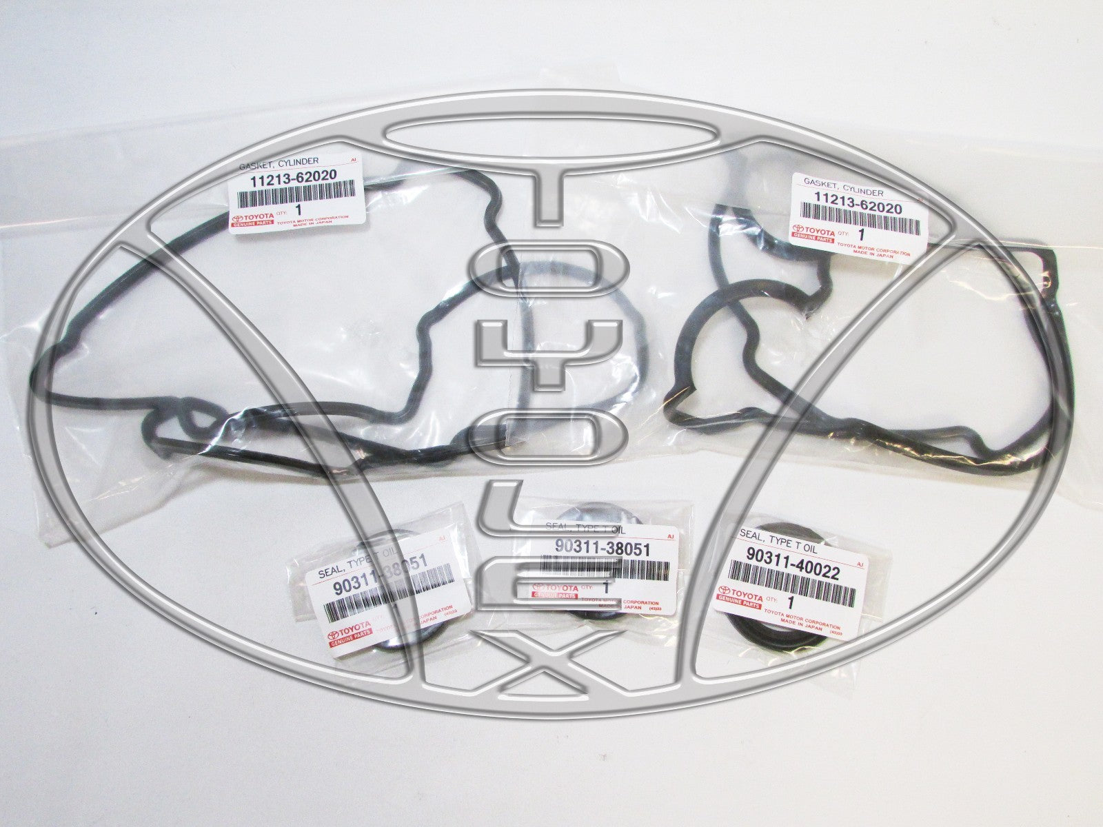 GENUINE TOYOTA /LEXUS OEM VALVE COVER GASKETS W/ CRANK AND CAM SEALS