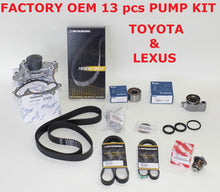NEW LEXUS ES300 ES330 RX330 TOYOTA CAMRY SIENNA WATER PUMP BELT KIT 3.0 & 3.3