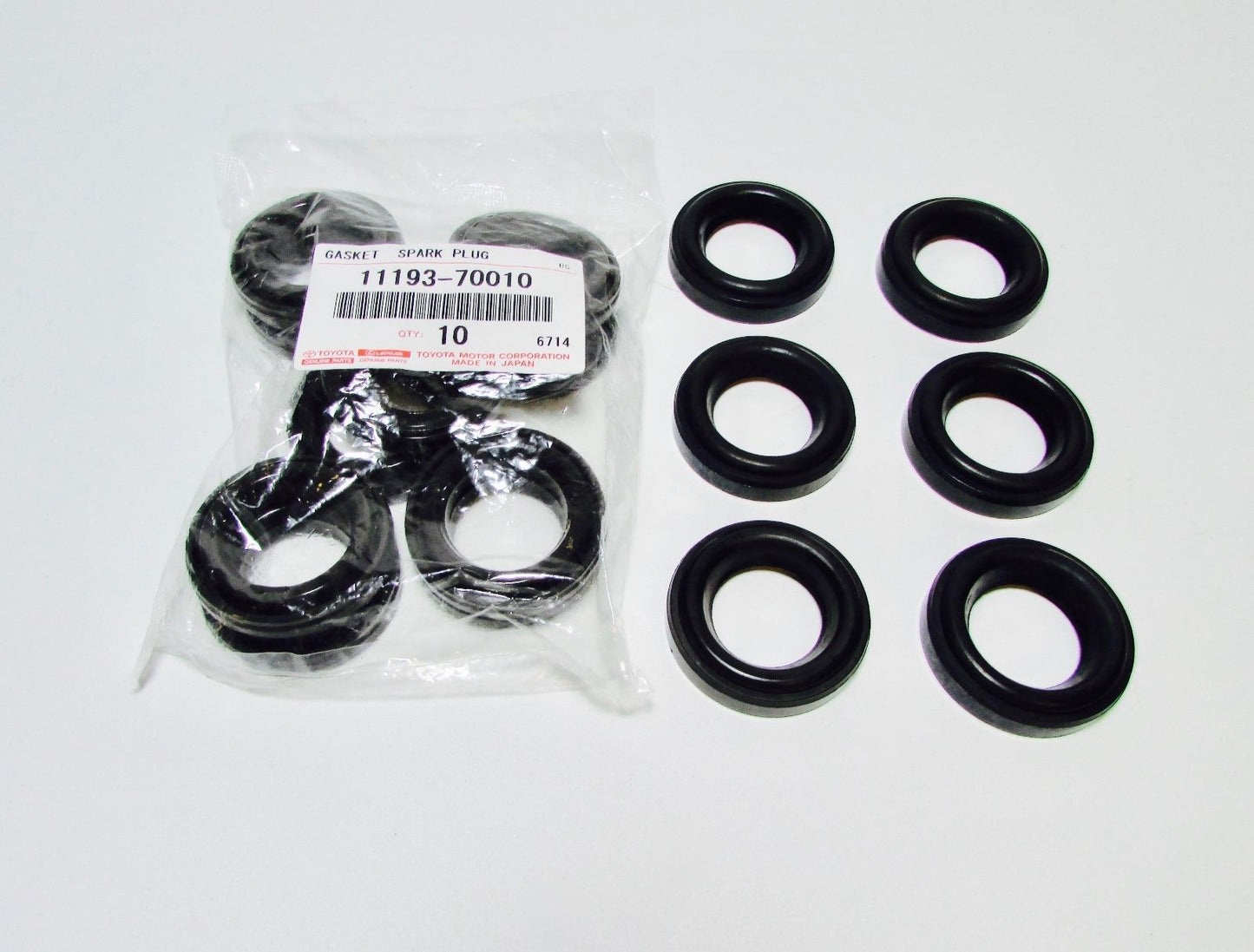 NEW OEM TOYOTA VALVE COVER WASHERS, GASKETS & SPARK PLUG TUBE SEALS CAM PLUGS