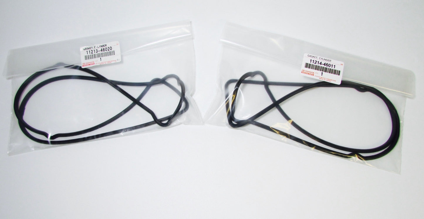 NEW GENUINE SUPRA SC300 GS300 VALVE COVER GASKET SET 11213-46020 11214-46011 2JZ