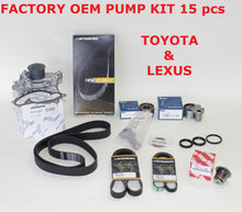 NEW TOYOTA LEXUS COMPLETE FACTORY OEM 15 pcs TIMING BELT WATER PUMP KIT 3.01MZFE