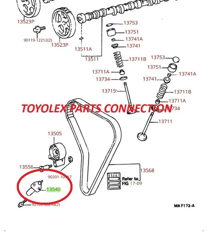 NEW FACTORY TOYOTA GS300 SC300 TIMING BELT HYDRAULIC TENSIONER 13540-46030