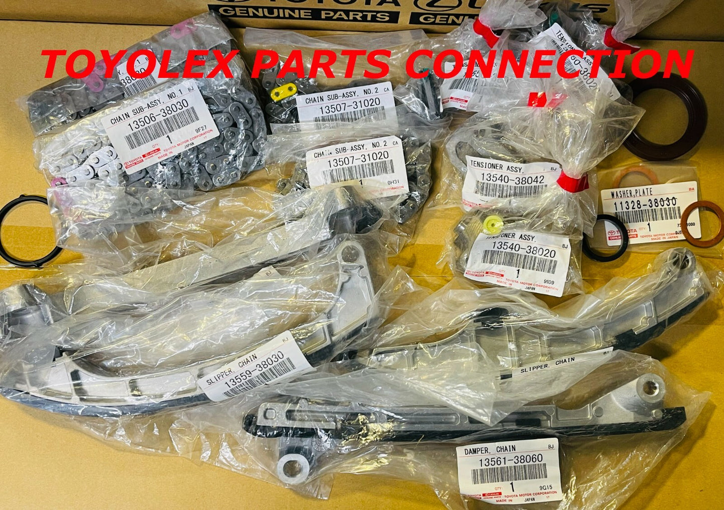 NEW GENUINE TOYOTA & LEXUS OEM TIMING CHAIN KIT 5.7 V8 TUNDRA LX570 SEQUOIA