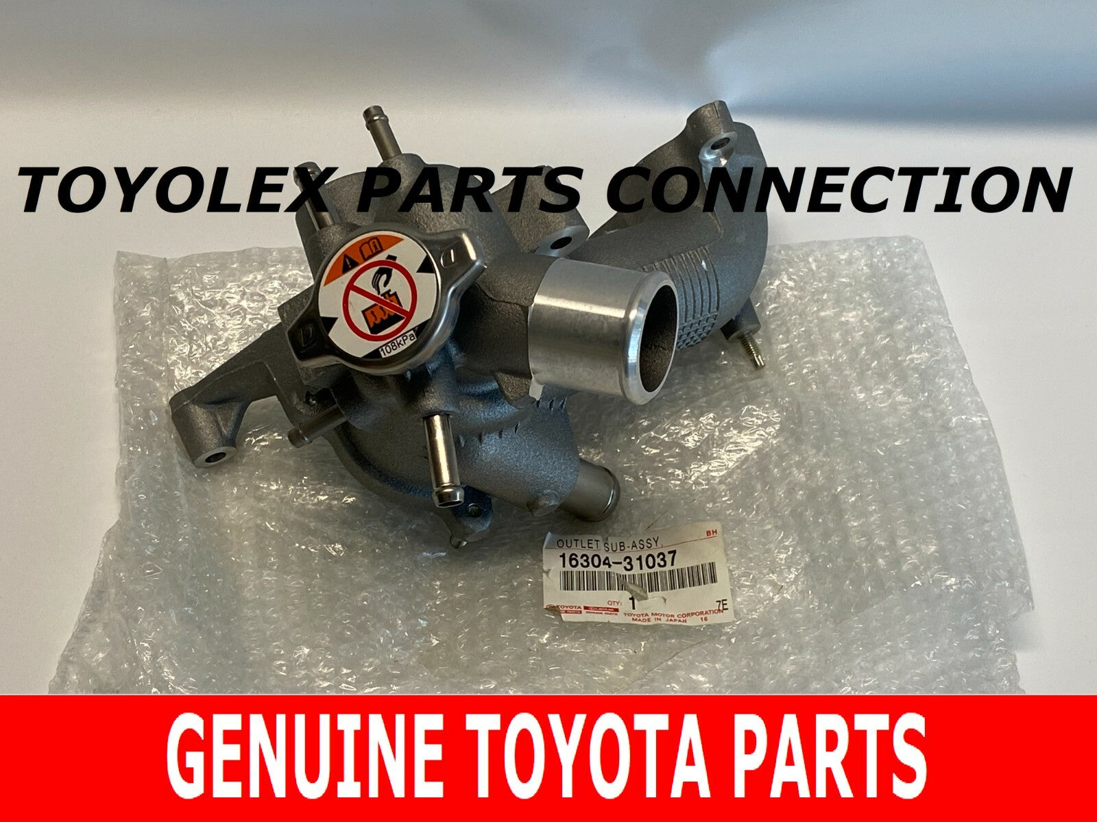 NEW GENUINE TOYOTA/LEXUS FACTORY OEM THERMOSTAT OUTLET 16304-31037