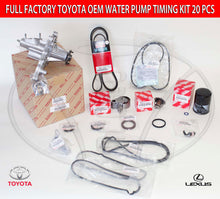 GENUINE LEXUS GS300 IS300 02-05 FULL FACTORY TOYOTA 20 Pcs TIMING BELT KIT-PUMP