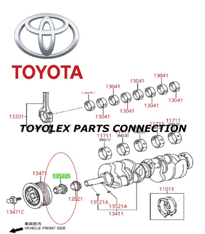 GENUINE TOYOTA & LEXUS OEM TIMING CHAIN KIT 5.7 V8 WITH OIL PUMP KIT - 25 PCS
