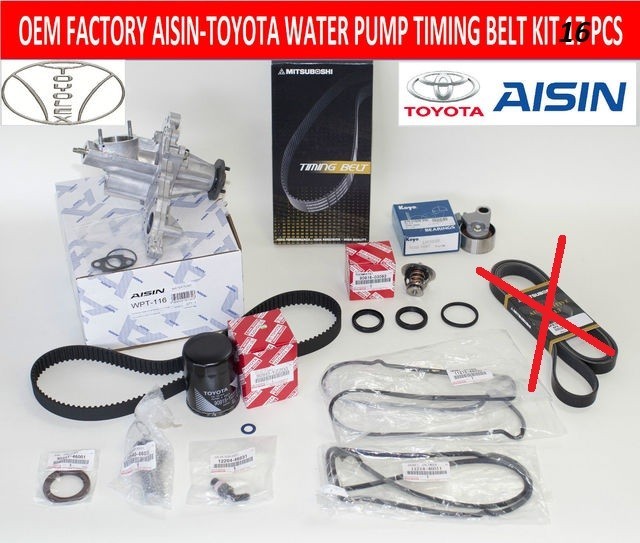 NEW LEXUS GS300 IS300 02-05 COMPLETE FACTORY 16 PCS WATER PUMP TIMING BELT KIT