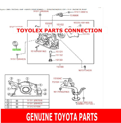 NEW OEM GENUINE TOYOTA TACOMA FRONT & REAR MAIN SEALS AND CAM SHAFT SEALS