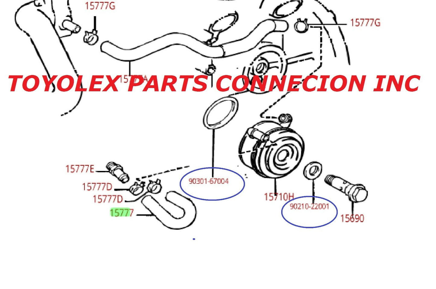 NEW GENUINE TOYOTA 3.4L V6 5VZ-FE ENG O-RINGS for the ENGINE OIL COOLER