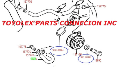 NEW GENUINE TOYOTA 3.4L V6 5VZ-FE ENG O-RINGS for the ENGINE OIL COOLER