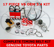NEW GENUINE TOYOTA 4RUNNER 96 - 02 3.4 V6 5VZ WATER PUMP TIMING BELT KIT 17 PC