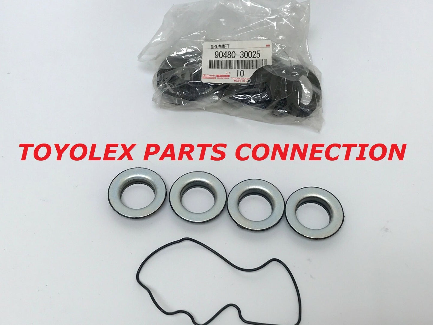 GENUINE TOYOTA SPARK PLUG TUBE SEAL SET (4) OIL PUMP GASKETS (2) & CAM PLUG (1)