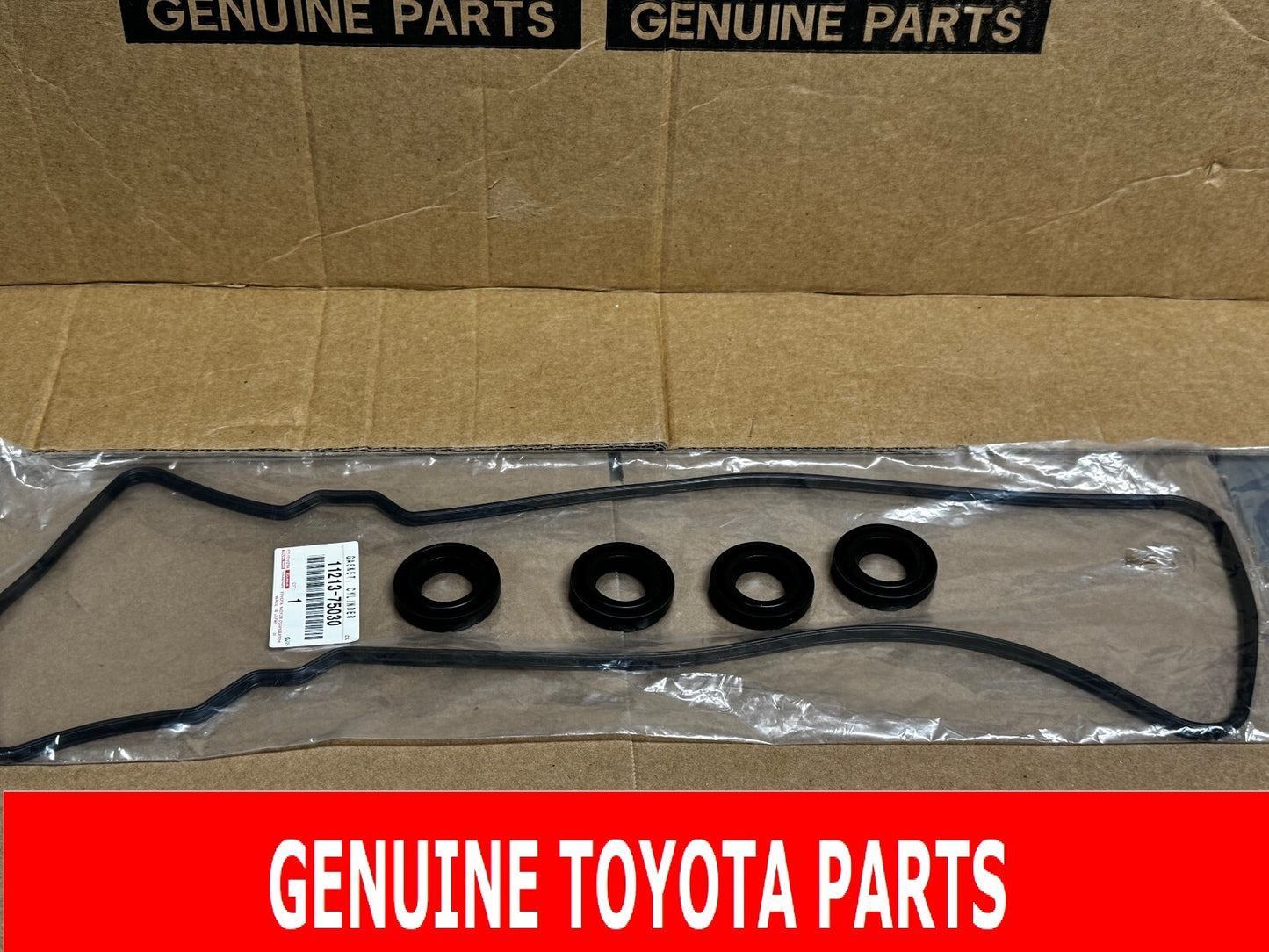 GENUINE TOYOTA 2 & 3RZFE TACOMA VALVE COVER GASKET KIT 11213-75030 & 11193-15010