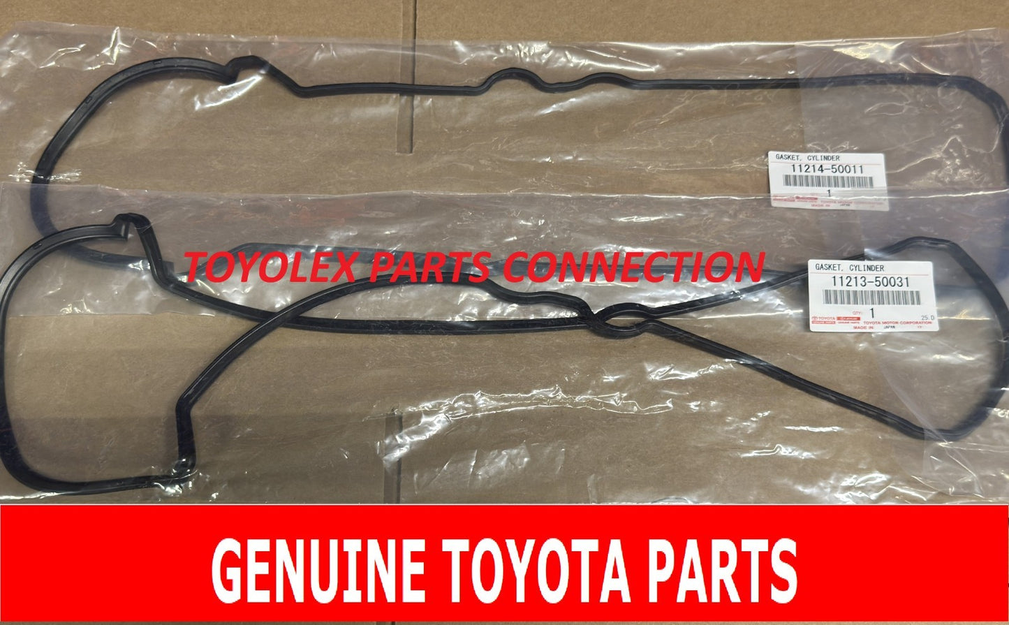 NEW GENUINE TOYOTA / LEXUS OEM VALVE COVER GASKET SET 11213-50031 & 11214-50011