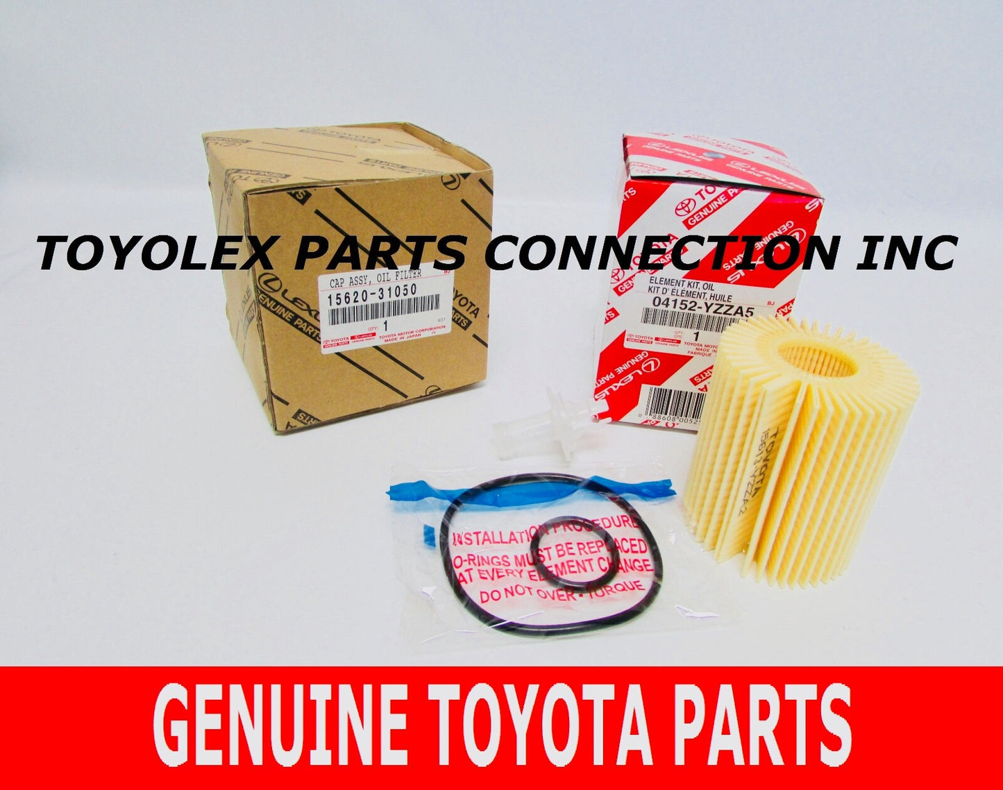 NEW GENUINE LEXUS OIL FILTER CAP WITH OIL FILTER ELEMENT 15620-31050 IS250 IS350