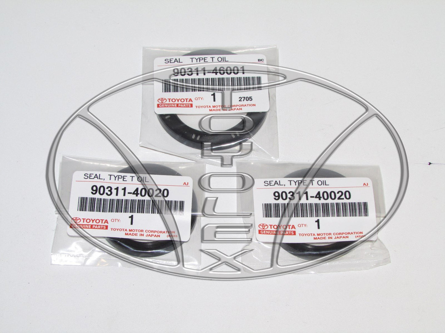 GENUINE TOYOTA CRANK 90311-46001 & CAM SEALS 90311-40020 GS300 SC300 IS300 SUPRA