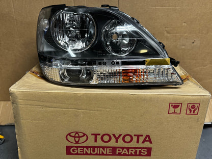 NEW OEM LEXUS RX300 1998-2003 RH SIDE NON-HID SMOKE FINISH HEADLAMP 81130-48080