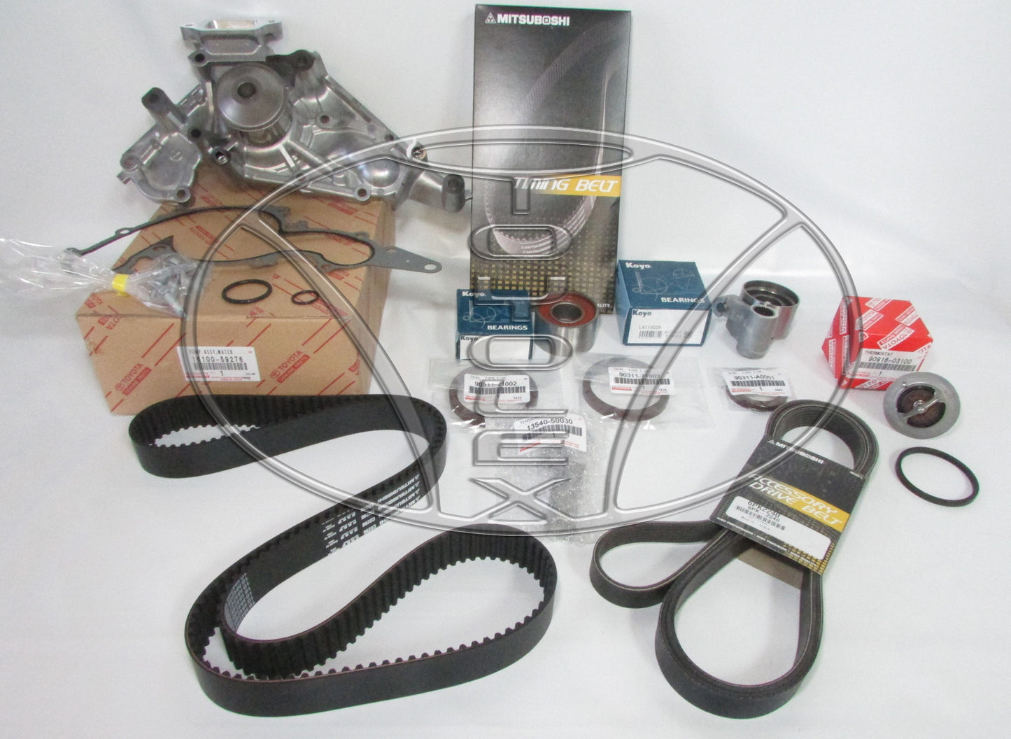 NEW TOYOTA TUNDRA FACTORY OEM TIMING BELT KIT WITH GENUINE WATER PUMP 23 PCS