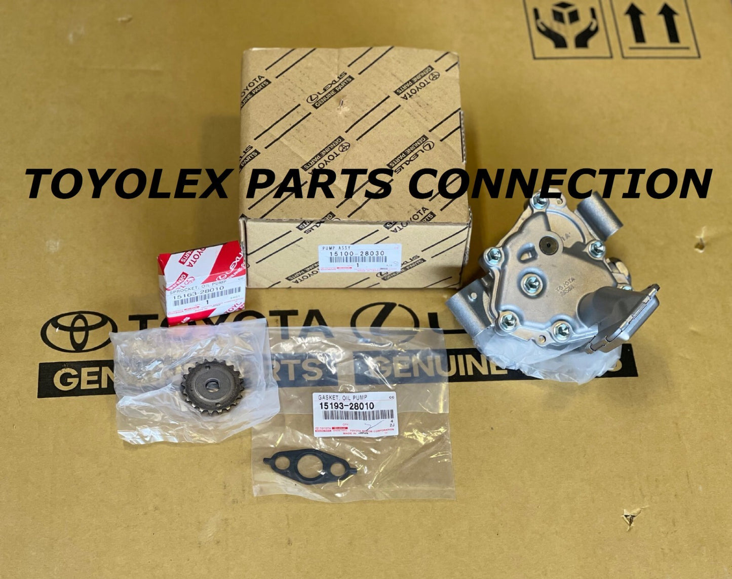 Toyota Rav4 1AZFE 1AZFSE OEM Genuine Engine Oil Pump 15100-28030 KIT  3 Pieces