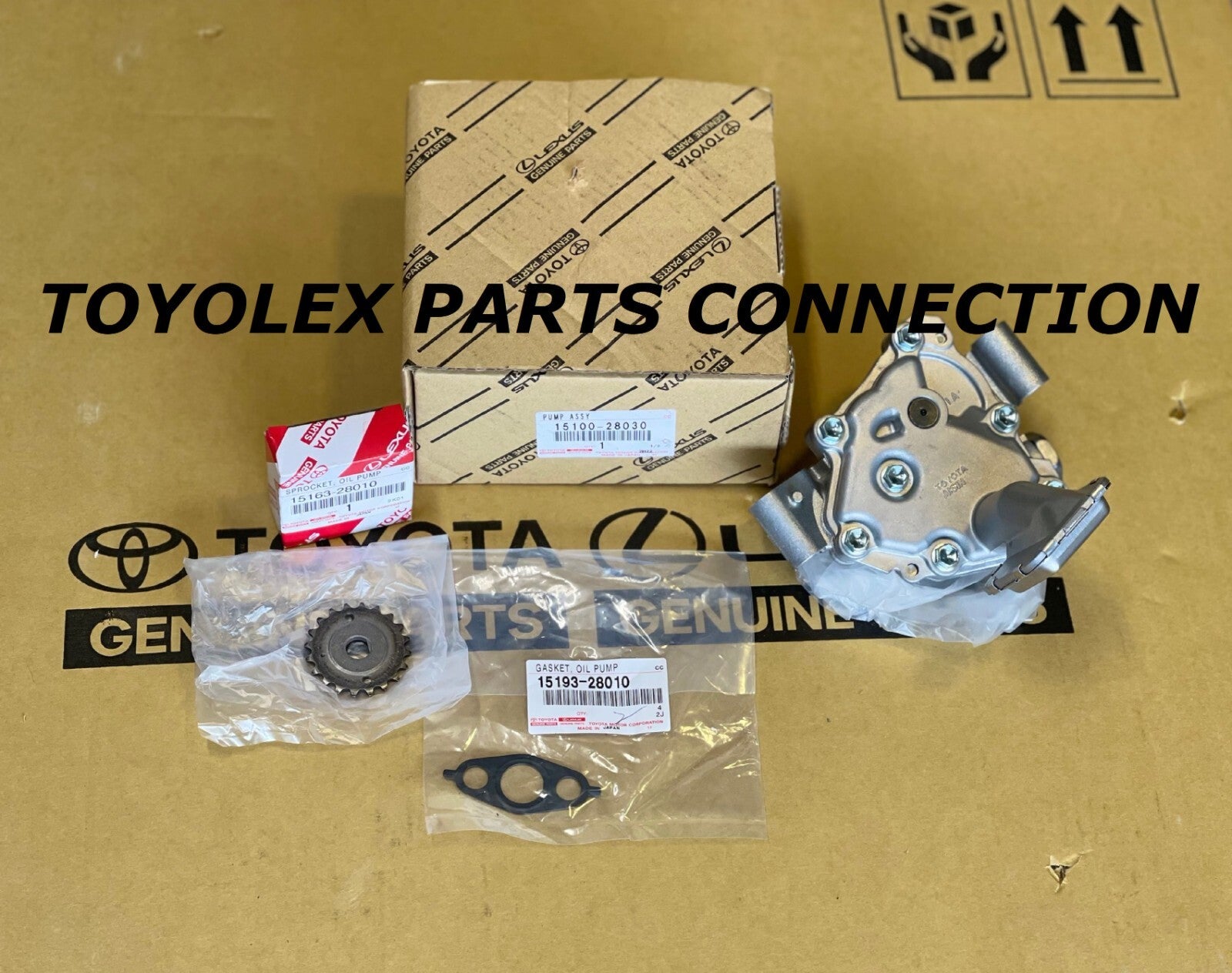 Toyota Rav4 1AZFE 1AZFSE OEM Genuine Engine Oil Pump 15100-28030 KIT  3 Pieces