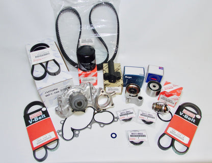 NEW ALL OEM TOYOTA 3.4 L 5VZFE COMPLETE 56 pcs TIMING BELT- PUMP KIT TACOMA 4RUN