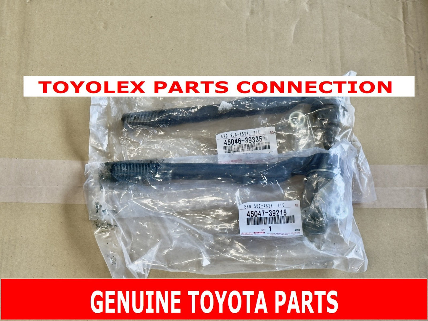 GENUINE TOYOTA OEM OUTER TIE ROD SET MADE IN JAPAN 96-02 4RUNNER RH & LH