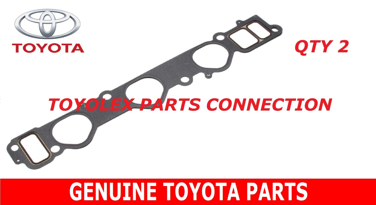 NEW TOYOTA 3.4 V6 INTAKE GASKETS & OEM FIGP SEALANT 17176-62040 & 17177-62060