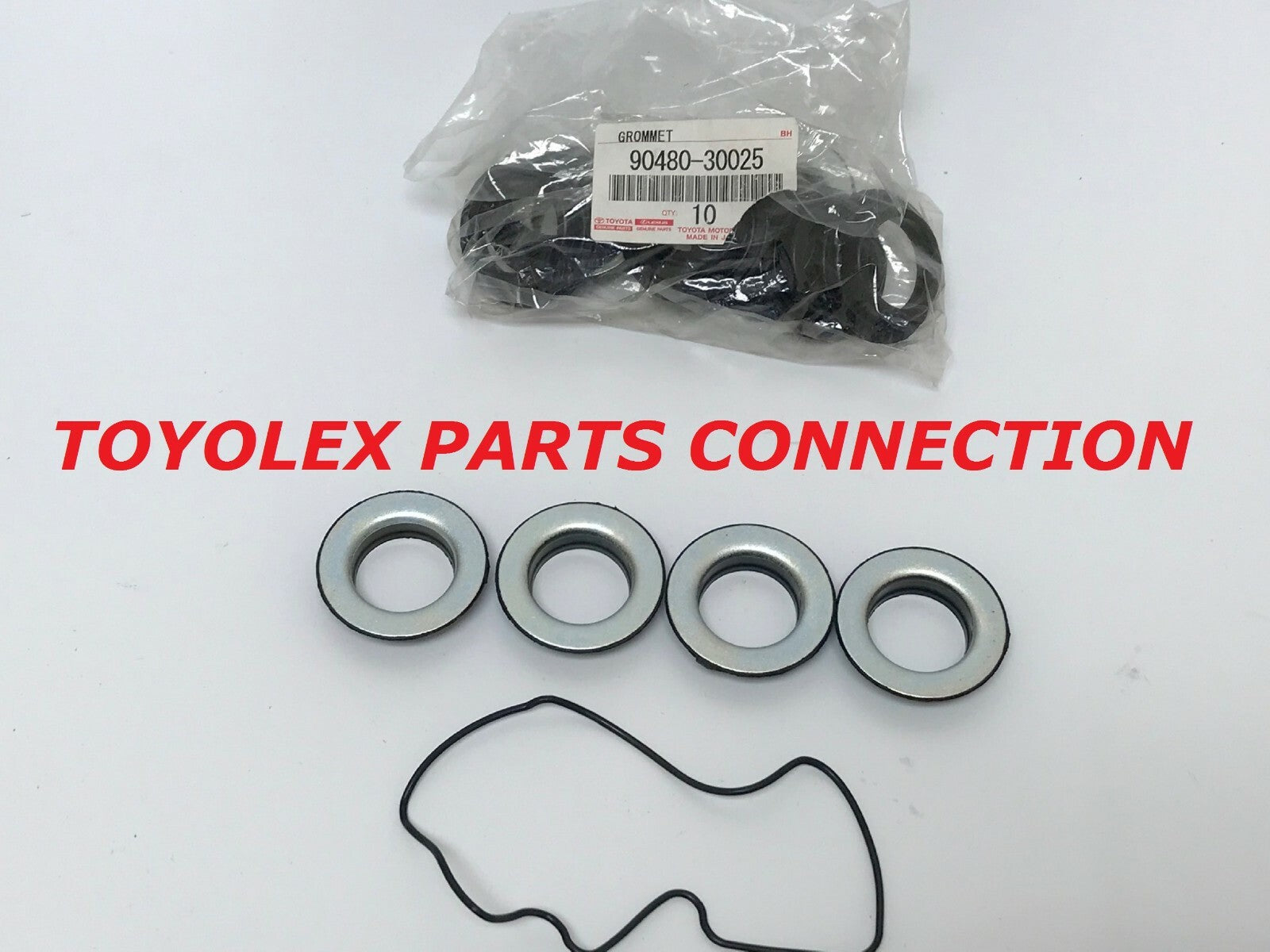 GENUINE TOYOTA SPARK PLUG TUBE SEAL SET (4) & OIL PUMP SEAL ORING