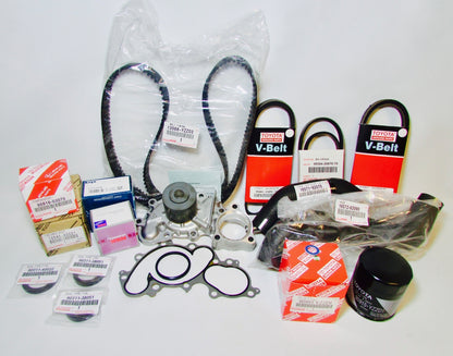 GENUINE TOYOTA 3.4 LITER 5VZFE V6 COMPLETE 22pcs TIMING BELT & WATER PUMP KIT