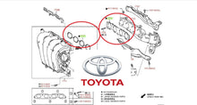 NEW GENUINE OEM TOYOTA HEAD GASKET - VCG - PLENUM & EXHAUST GASKETS 4 PCS TOTAL