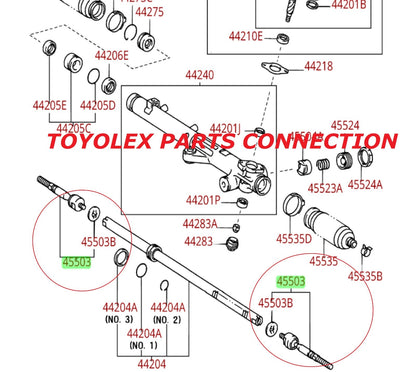 New Genuine Toyota Tundra Sequoia Inner Tie Rod End 45503-09240 QTY 1