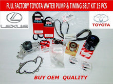 OEM LEXUS TOYOTA TIMING & WATER PUMP KIT 3.3L 3MZFE 3.0L 1MZFE (((KIT)))