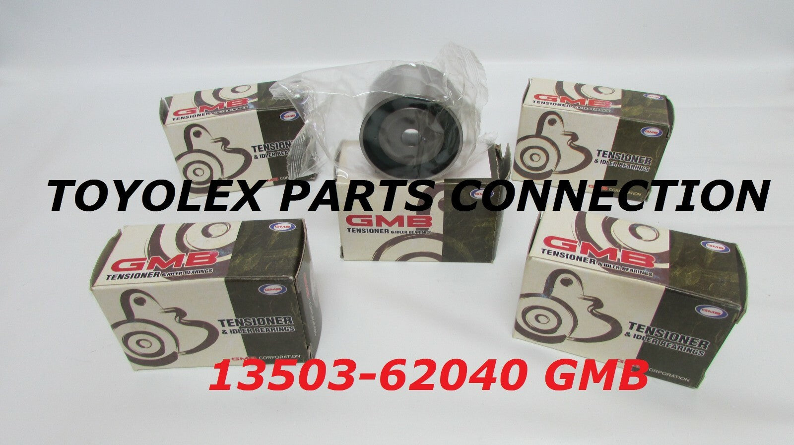 NEW  3.4 V6 5VZFE TIMING BELT IDLER (QTY 5) 13503-62040 MADE BY GMB