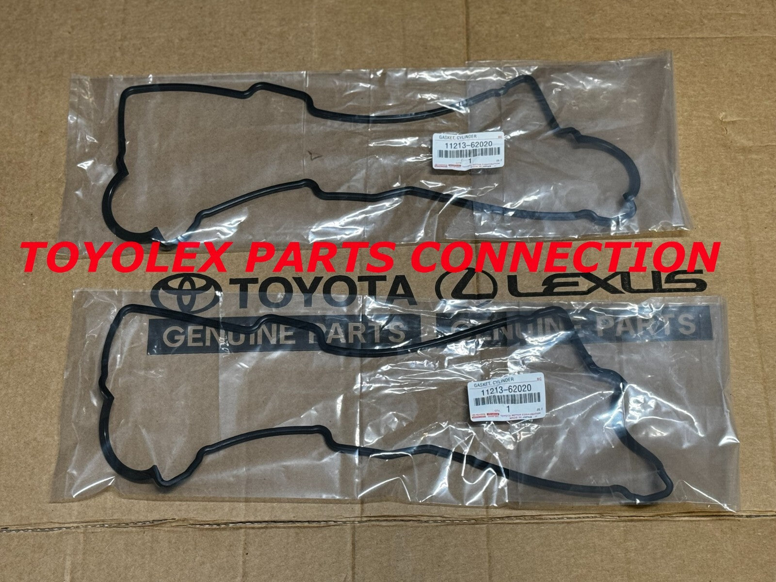 NEW GENUINE TOYOTA OEM VALVE COVER GASKETS 11213-62020 QTY 2 TACOMA 4RUNNER T100