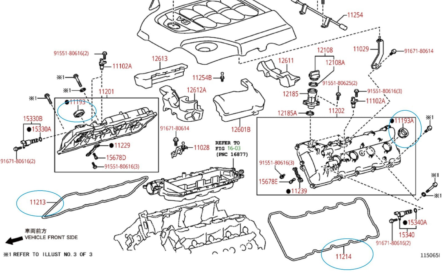 NEW GENUINE TOYOTA 11213-0S010 & 11214-0S010 VALVE COVER GASKET&SPARK PLUG SEALS