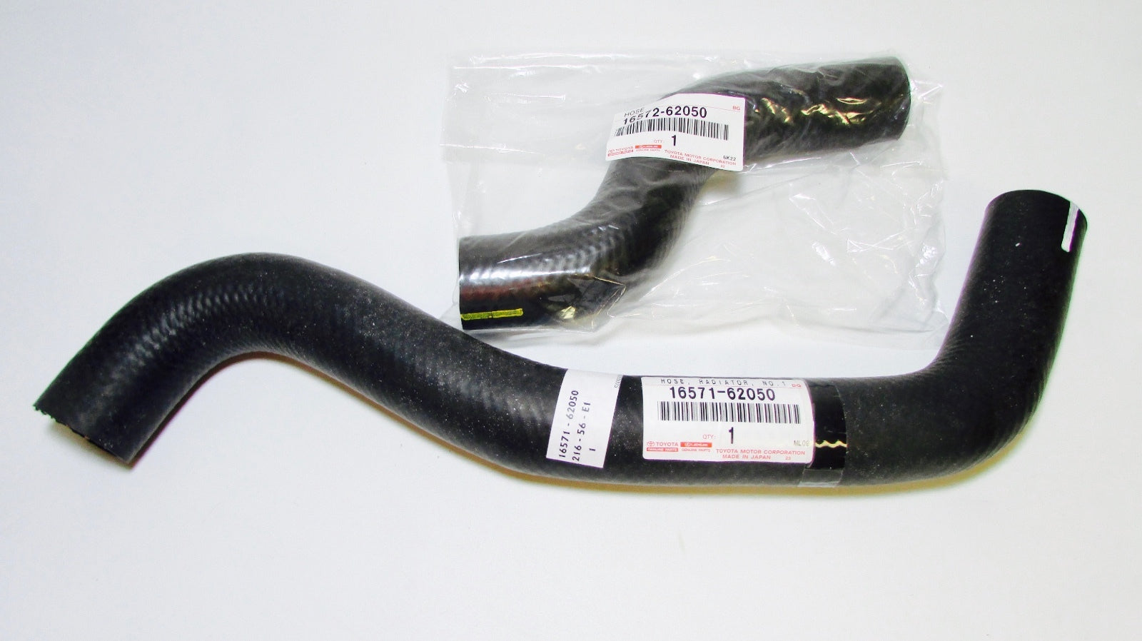 NEW GENUINE TOYOTA T100 UPPER LOWER, OIL COOLER HOSES & 8 OEM CLAMPS